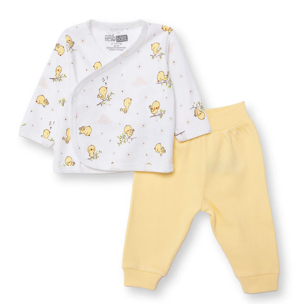 HelloBaby Newborn Body-Footless Bottom - Ecru