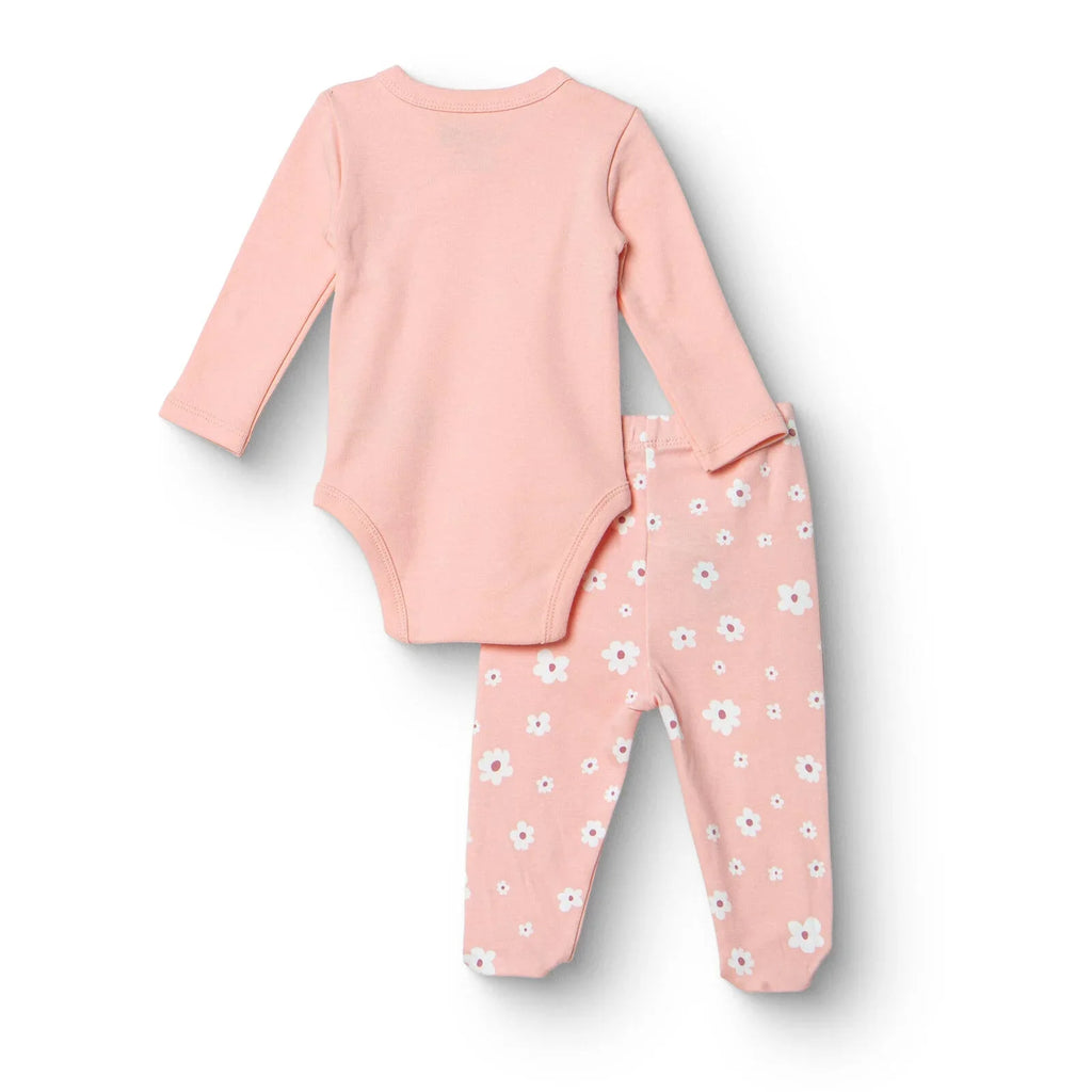 HelloBaby Newborn Body-Footed Bottom - Pink