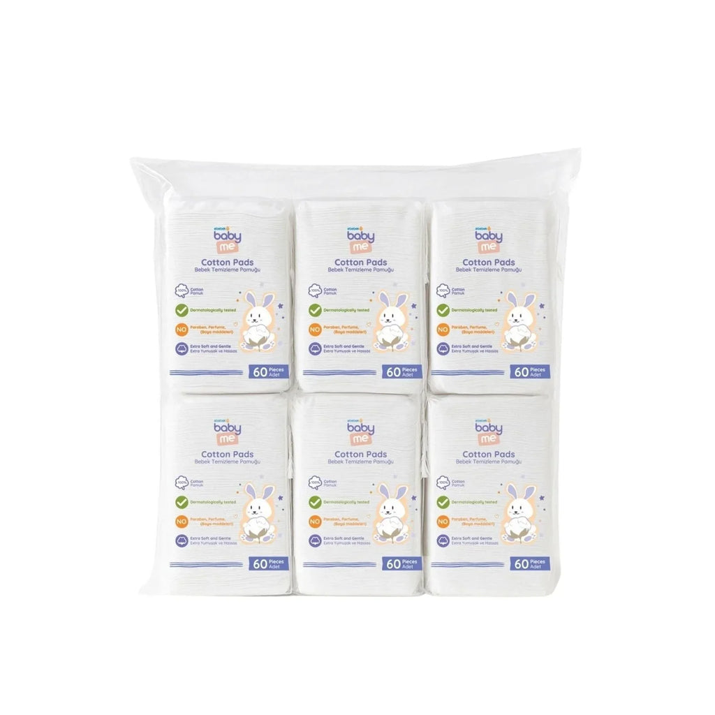 baby me Baby Cleaning Cotton Pads 6x60 pcs