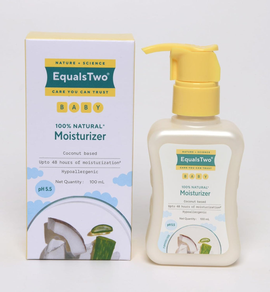 Natural Coconut Baby Moisturizer | 100ml Dermatologically Tested Lotion | Paraben & Sulphate Free