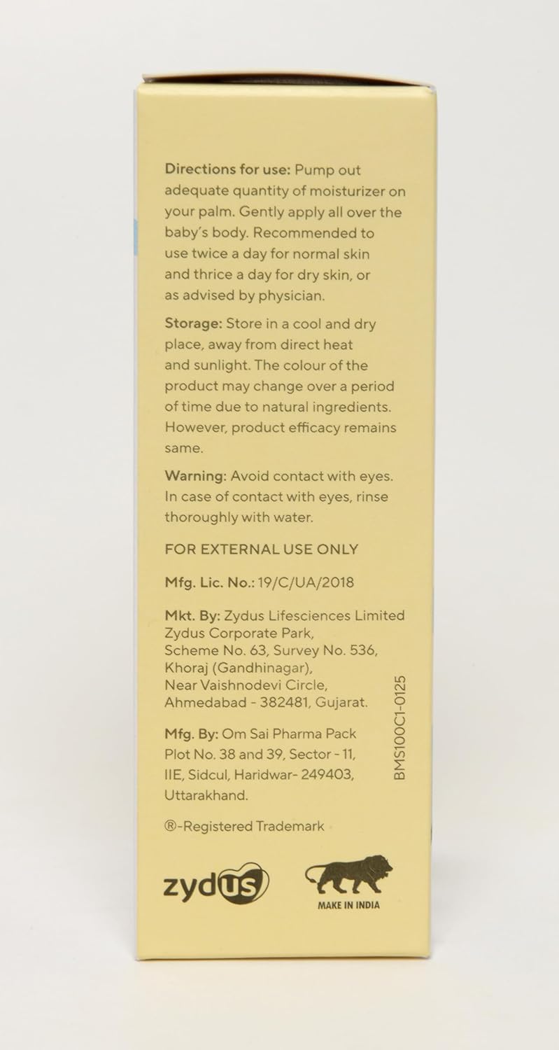 Natural Coconut Baby Moisturizer | 100ml Dermatologically Tested Lotion | Paraben & Sulphate Free