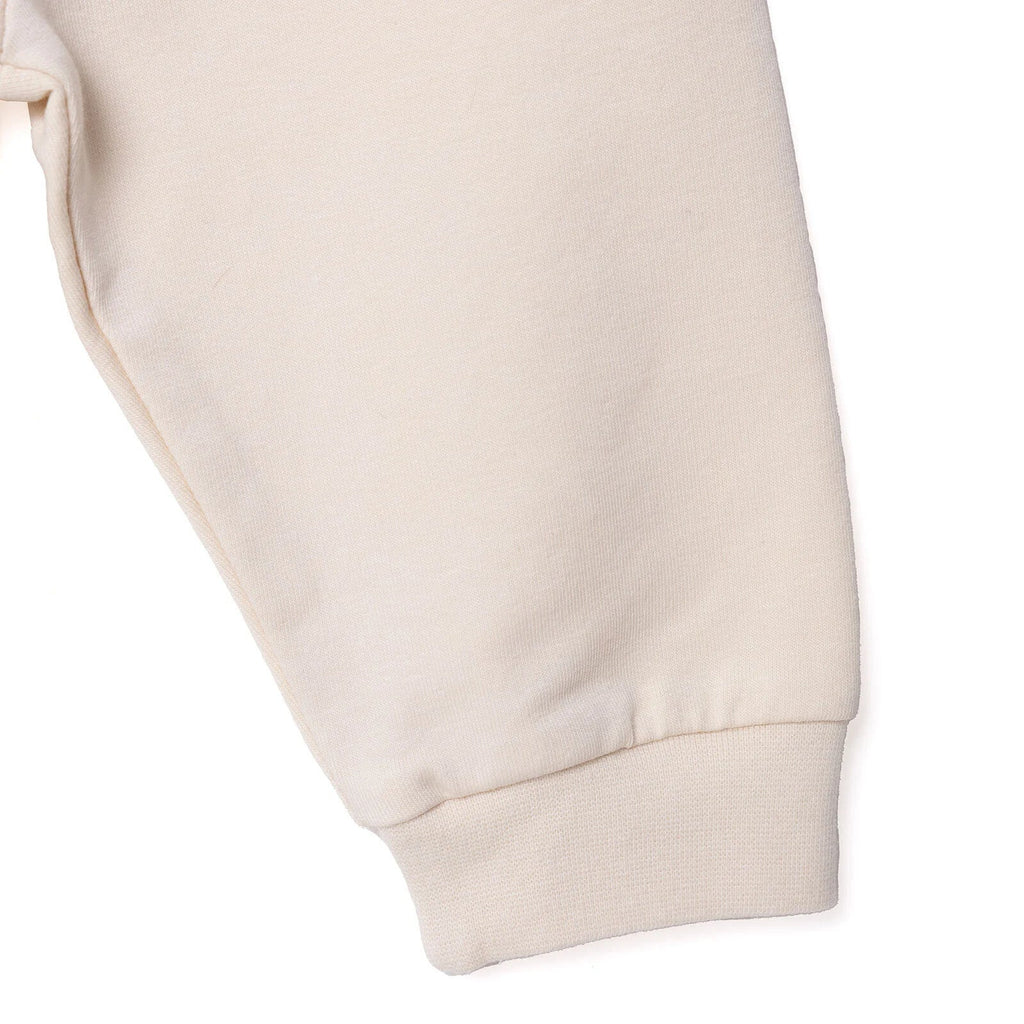 HelloBaby Newborn Sweatshirt-Footless Bottom - Beige