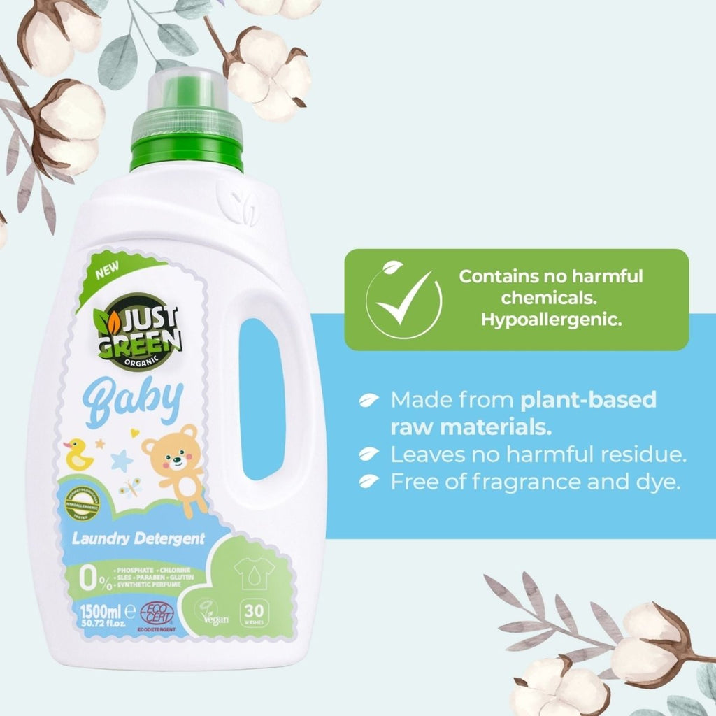 Just Green Organic Baby Laundry Liquid 1500ml