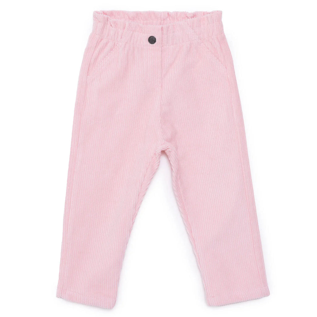 HellloBaby Velvet Trousers - Powder
