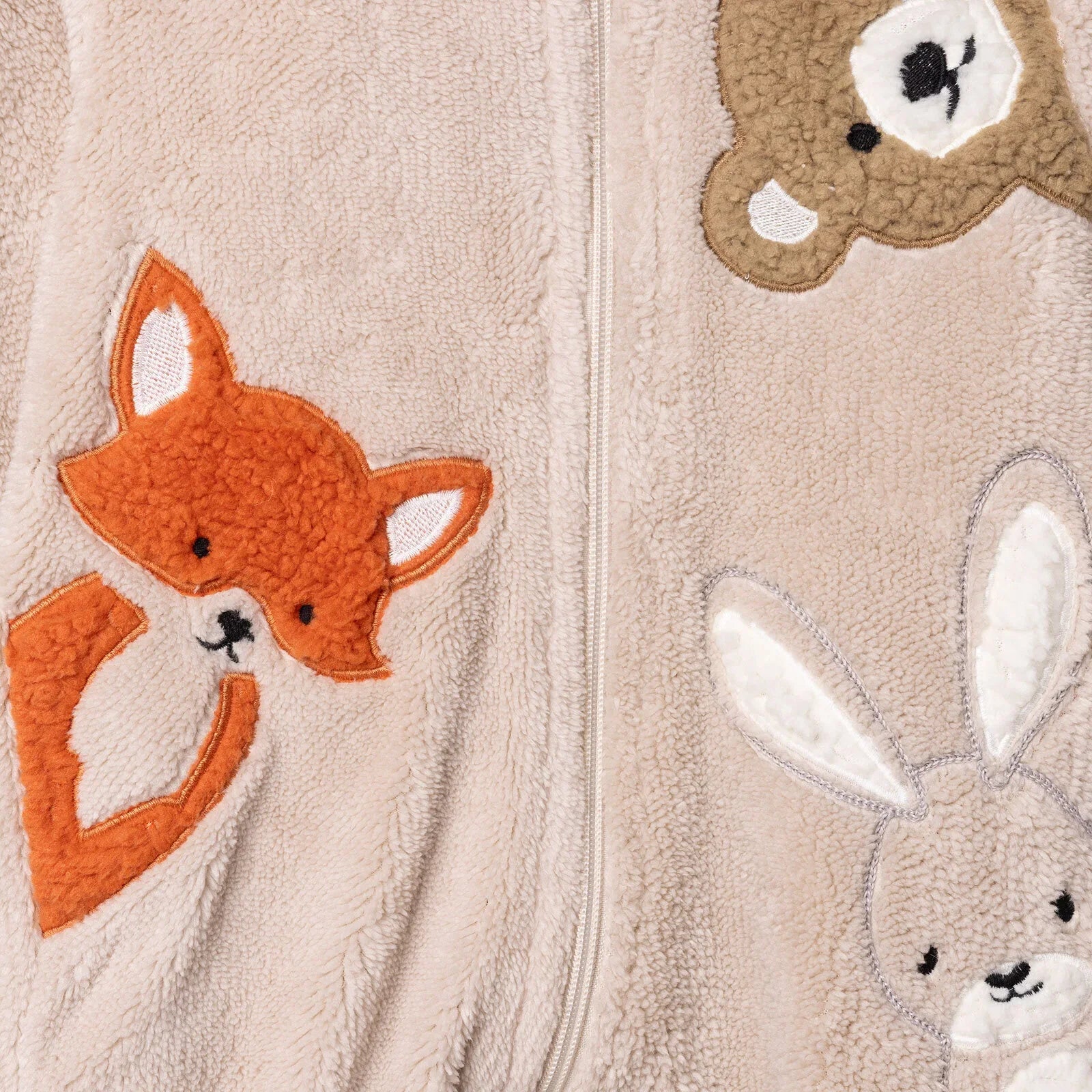 Midimod Newborn Welsoft Footed Jumpsuit - Ecru