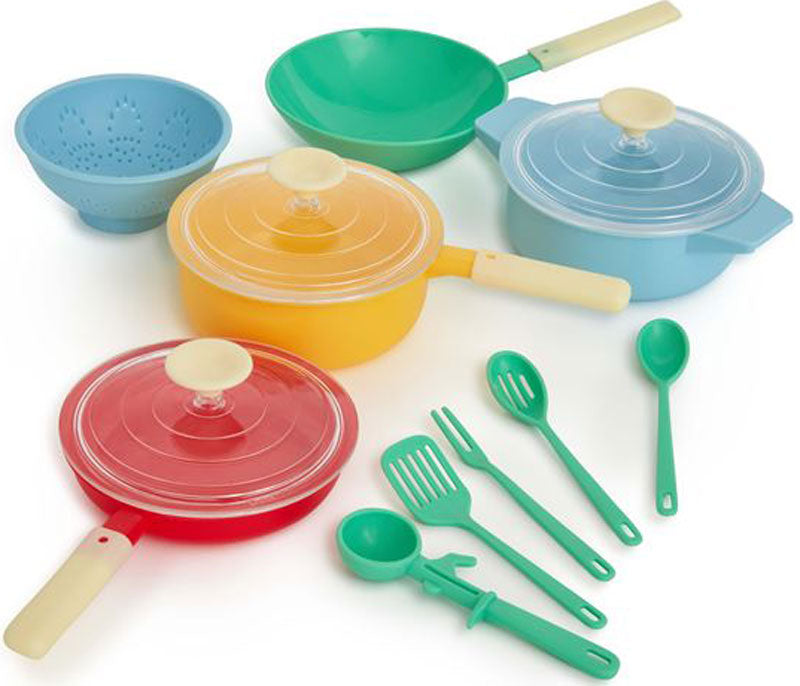 Casdon Pan Set – Pastel Toy Kitchen Cookware for Pretend Play (Ages 3+)