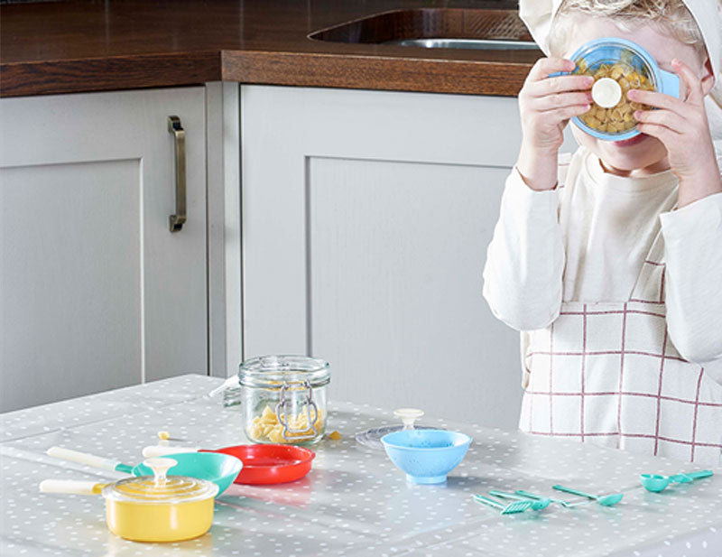 Casdon Pan Set – Pastel Toy Kitchen Cookware for Pretend Play (Ages 3+)