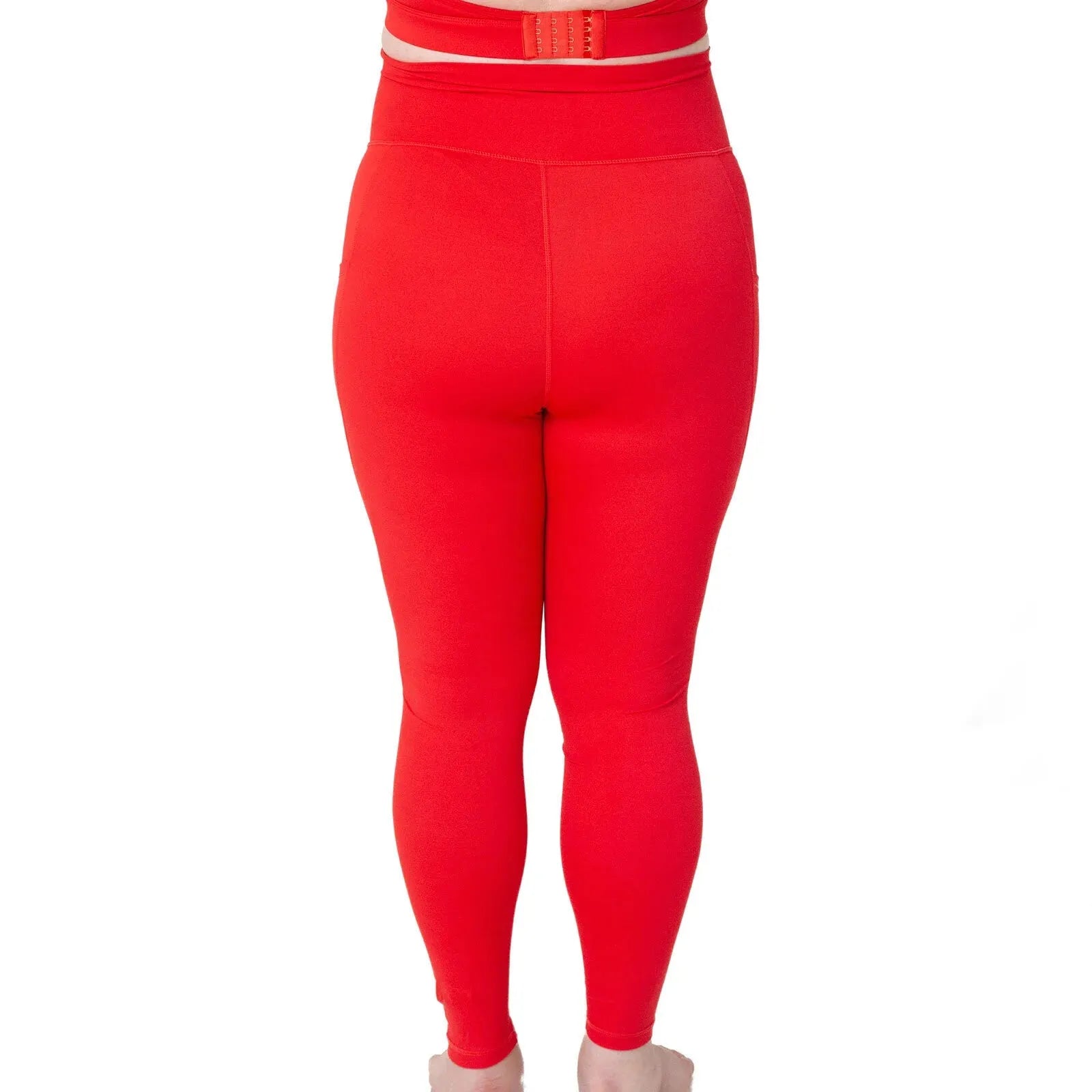 Latched Maternity and Postnatal Active Support Leggings - Red