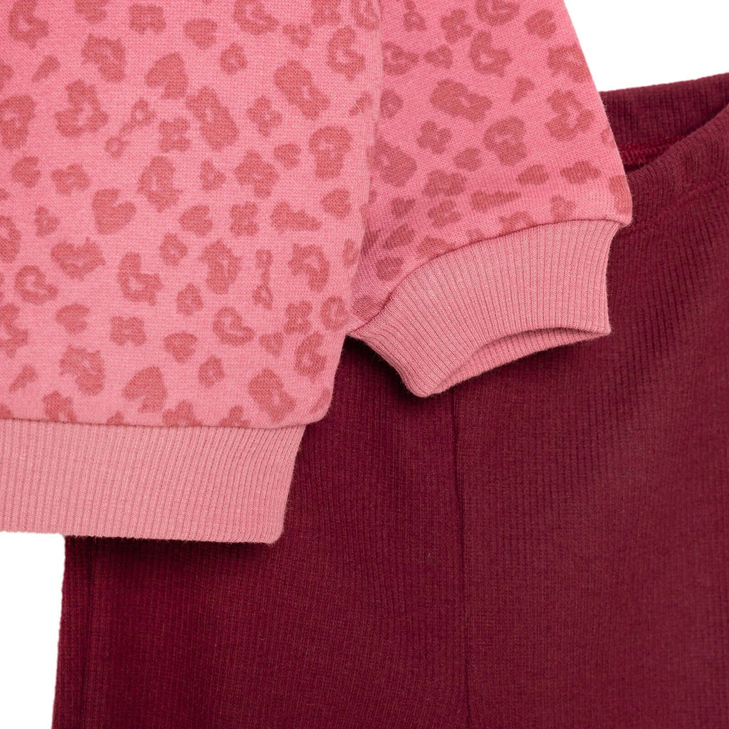 HelloBaby Baby Girl Sweatshirt Legging 2 pcs - Purple