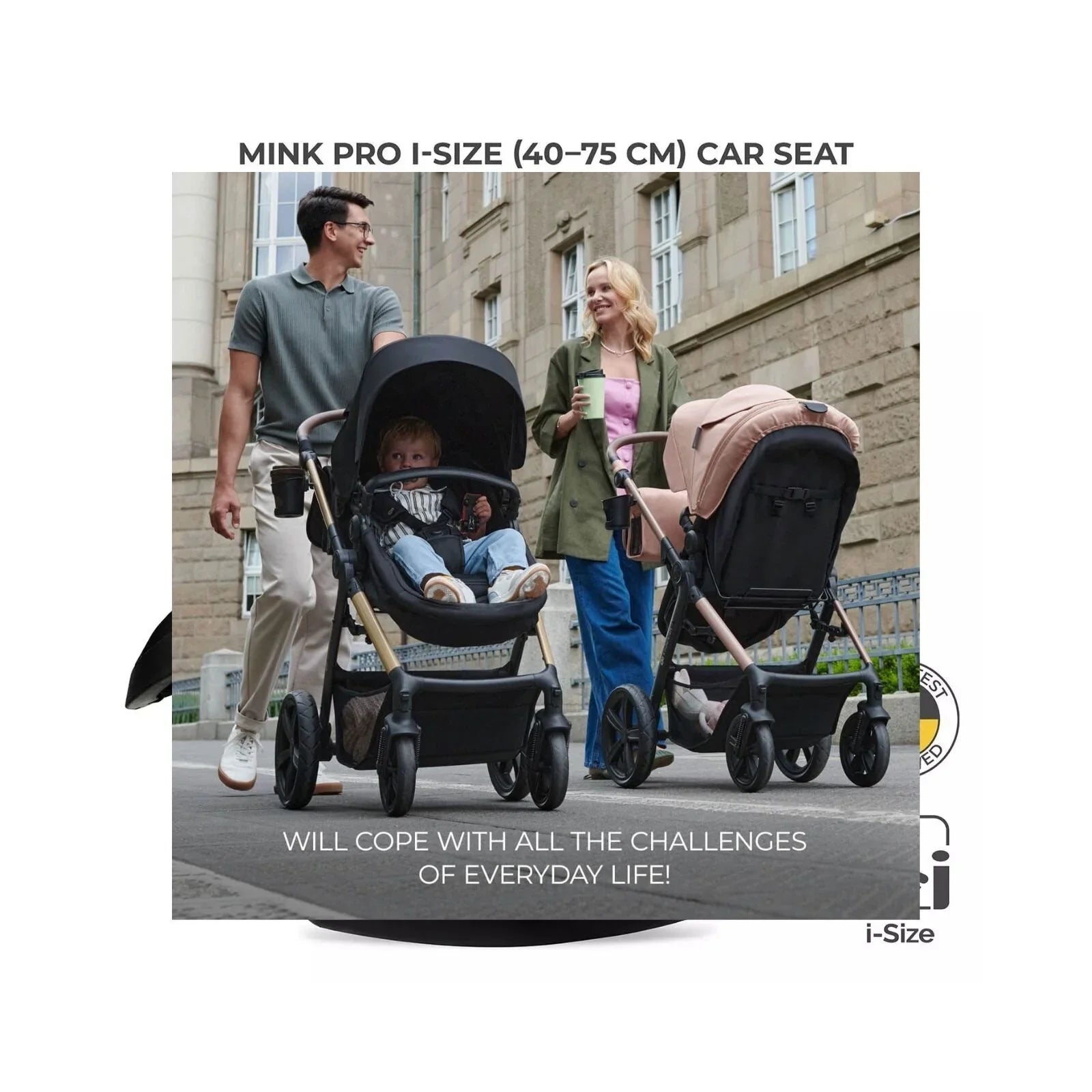 Kinderkraft Moov 2 3-in-1 Travel System - Beige