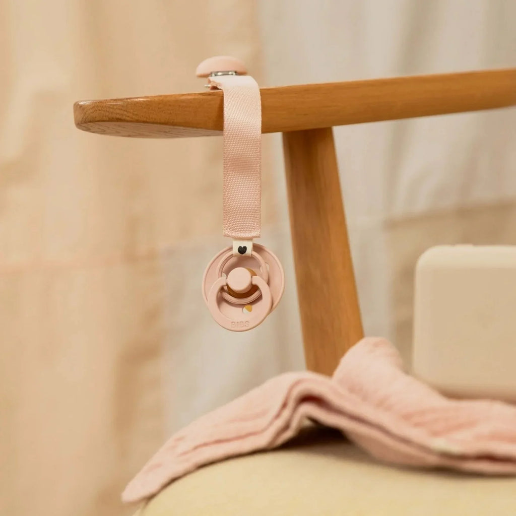BIBS Soother Clip Ribbon - Blush